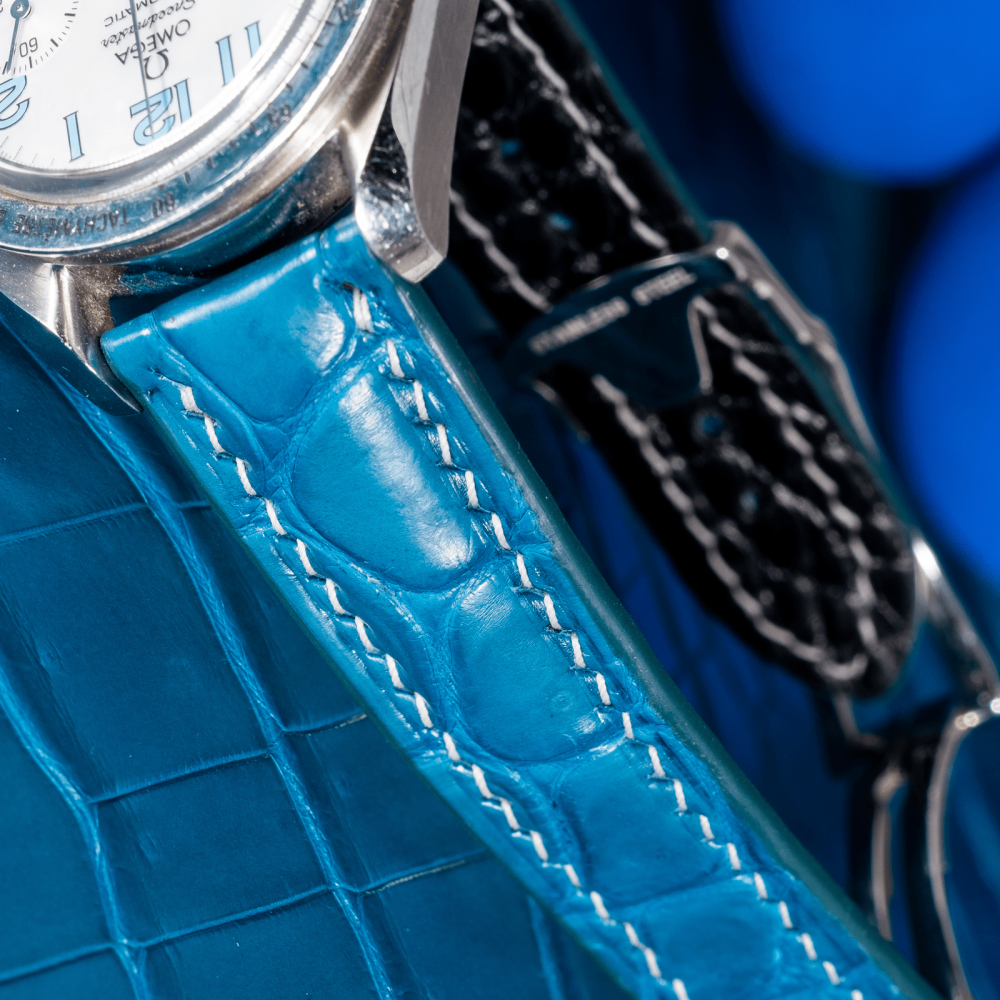 Alligator Leather Strap for Omega Speedmaster