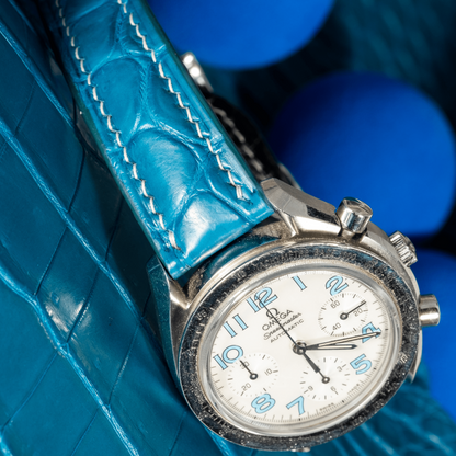 Alligator Leather Strap for Omega Speedmaster