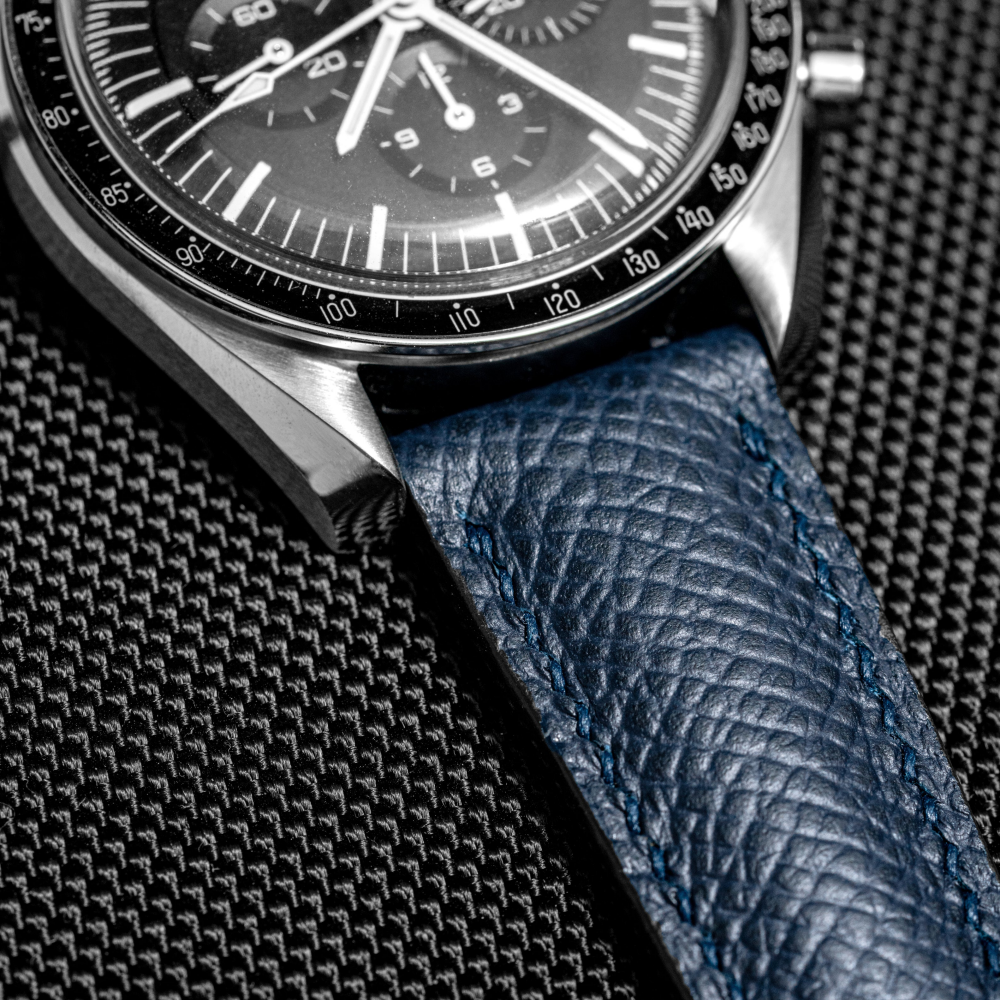 Epsom Calfskin Leather Strap for Omega – Universal Custom Fit