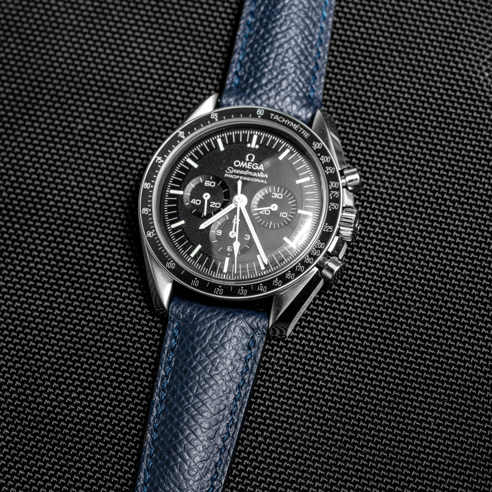 Epsom Calfskin Leather Strap for Omega – Universal Custom Fit