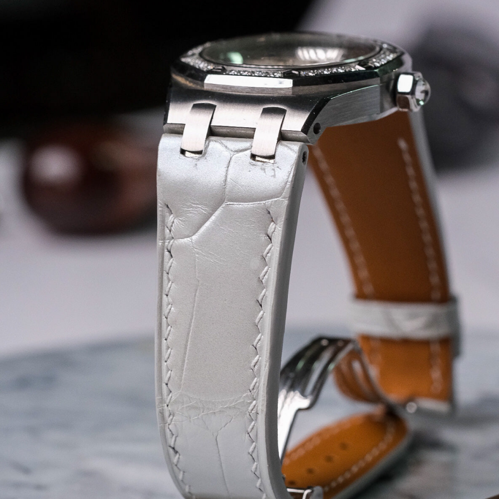 Alligator Leather Strap for AP Women's Watches