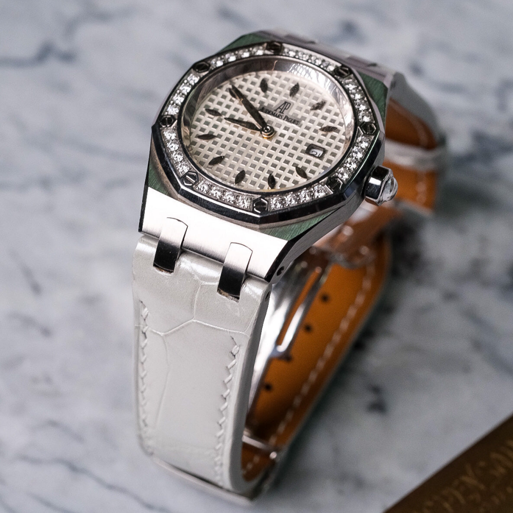 Alligator Leather Strap for AP Women's Watches