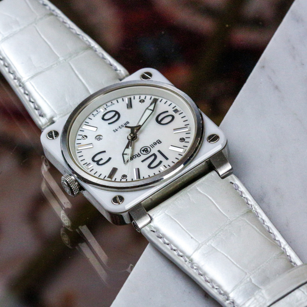 Alligator Leather Strap for Bell & Ross