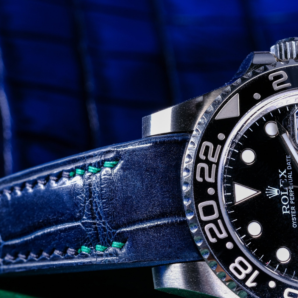 Alligator Leather Strap for Rolex GMT-Master II