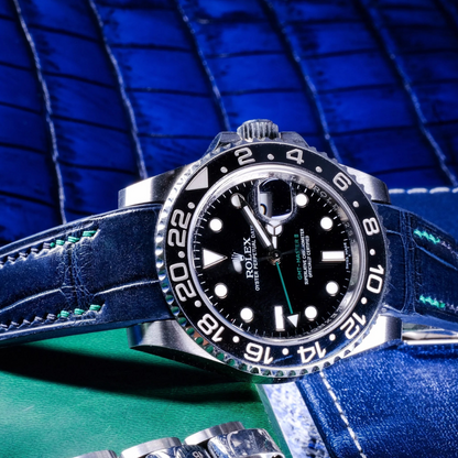 Alligator Leather Strap for Rolex GMT-Master II