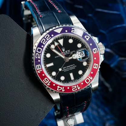 Alligator Leather Strap for Rolex GMT-Master II