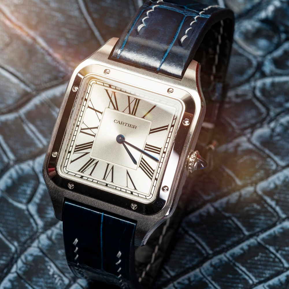 Alligator Leather Strap for Cartier Santos Dumont