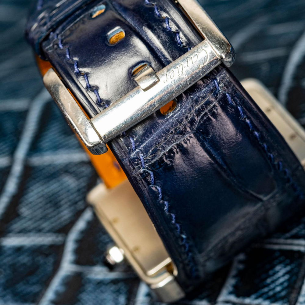 Alligator Leather Strap for Cartier Tank