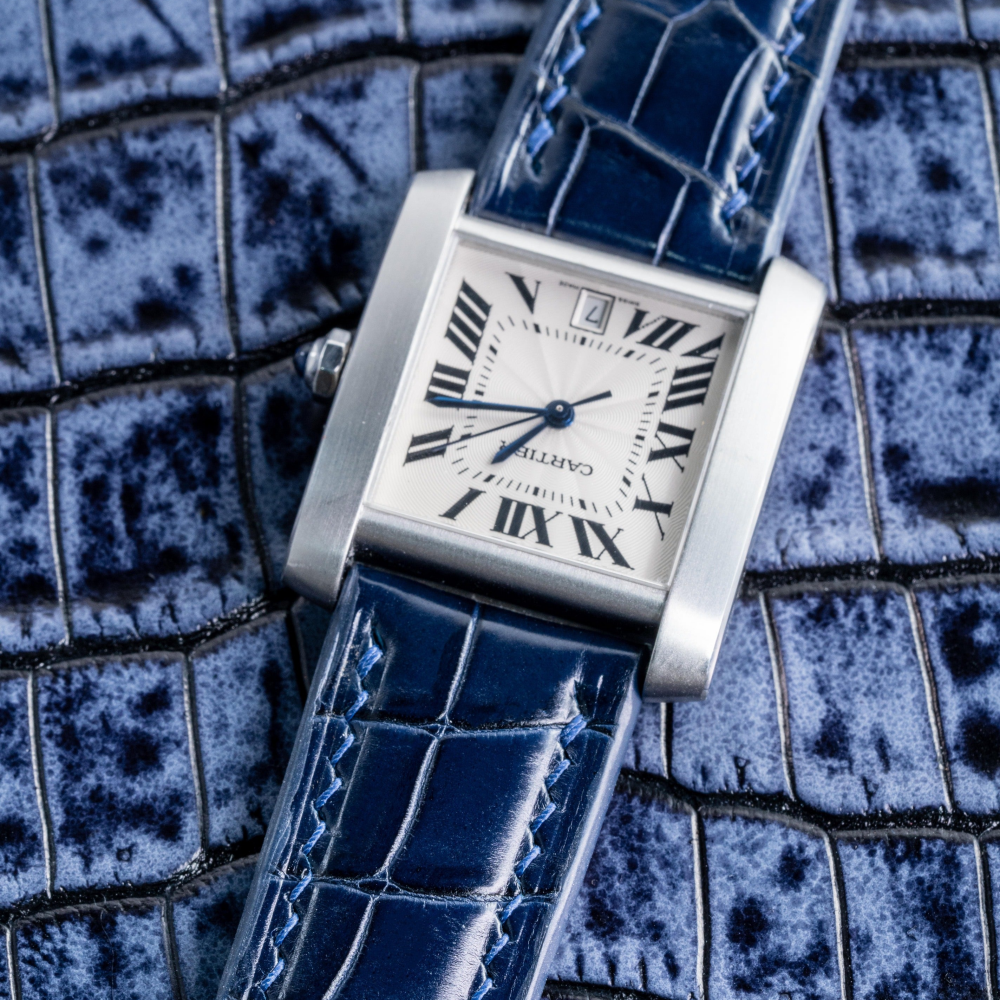 Alligator Leather Strap for Cartier Tank