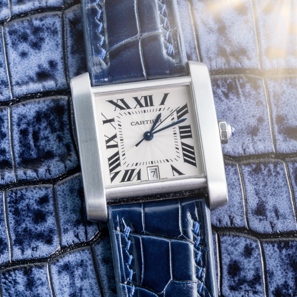 Alligator Leather Strap for Cartier Tank