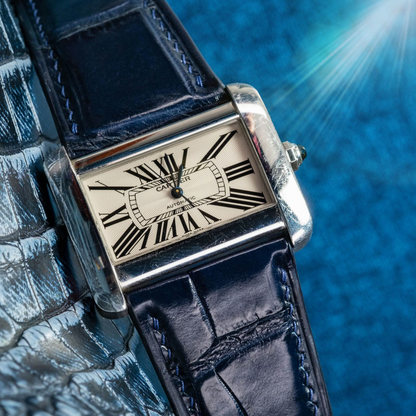 Alligator Leather Strap for Cartier Tank