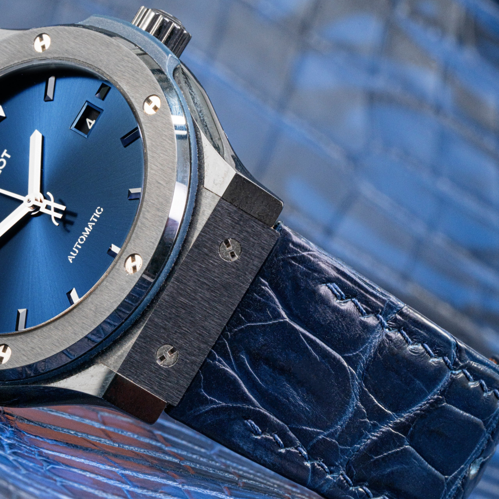 Alligator Leather Strap for Hublot Classic Fusion