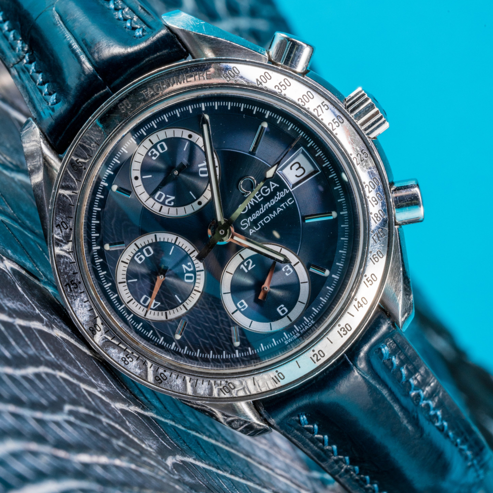 Alligator Leather Strap for Omega Speedmaster