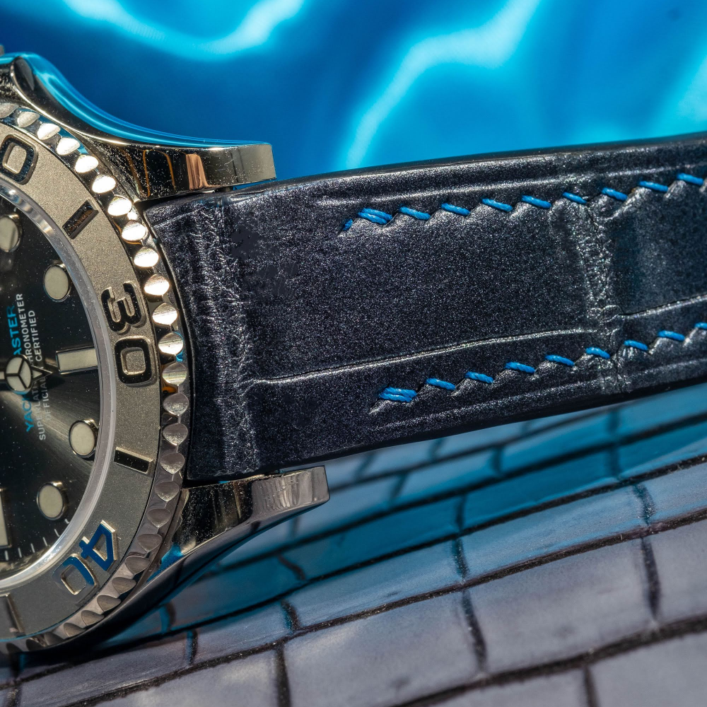 Alligator Leather Strap for Rolex Yacht-Master