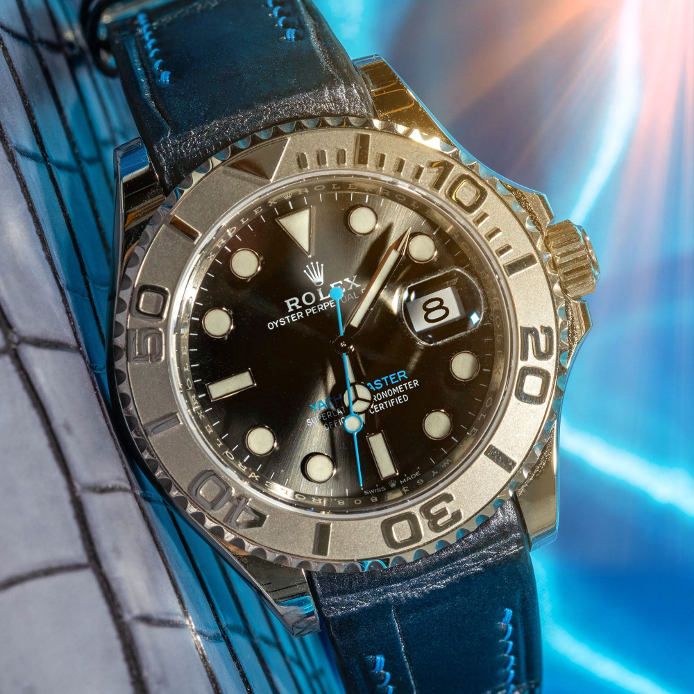 Alligator Leather Strap for Rolex Yacht-Master