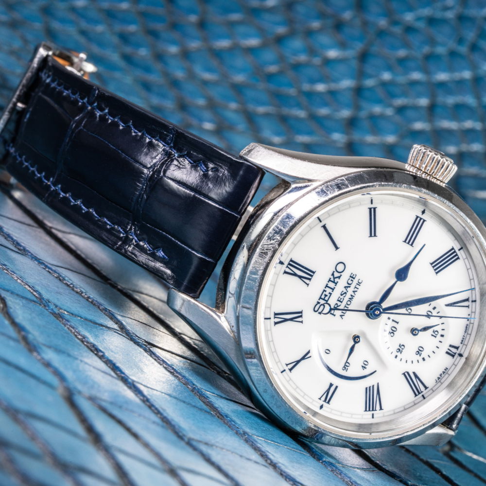 Alligator Leather Strap for Seiko