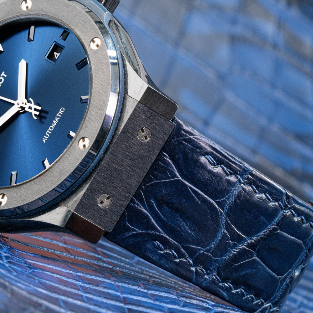 Alligator Leather Strap for Hublot Classic Fusion