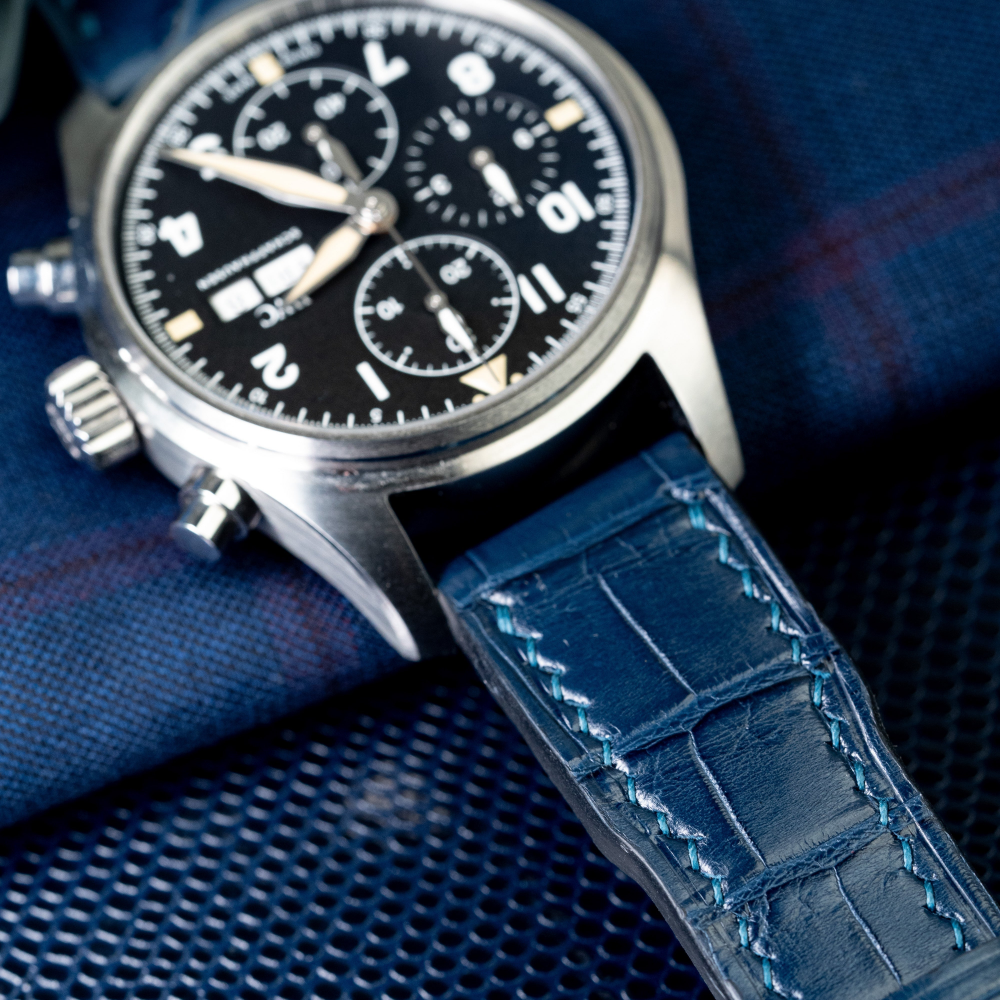 Alligator Leather Strap for IWC Pilot