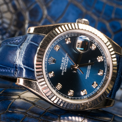 Alligator Leather Strap for Rolex Datejust