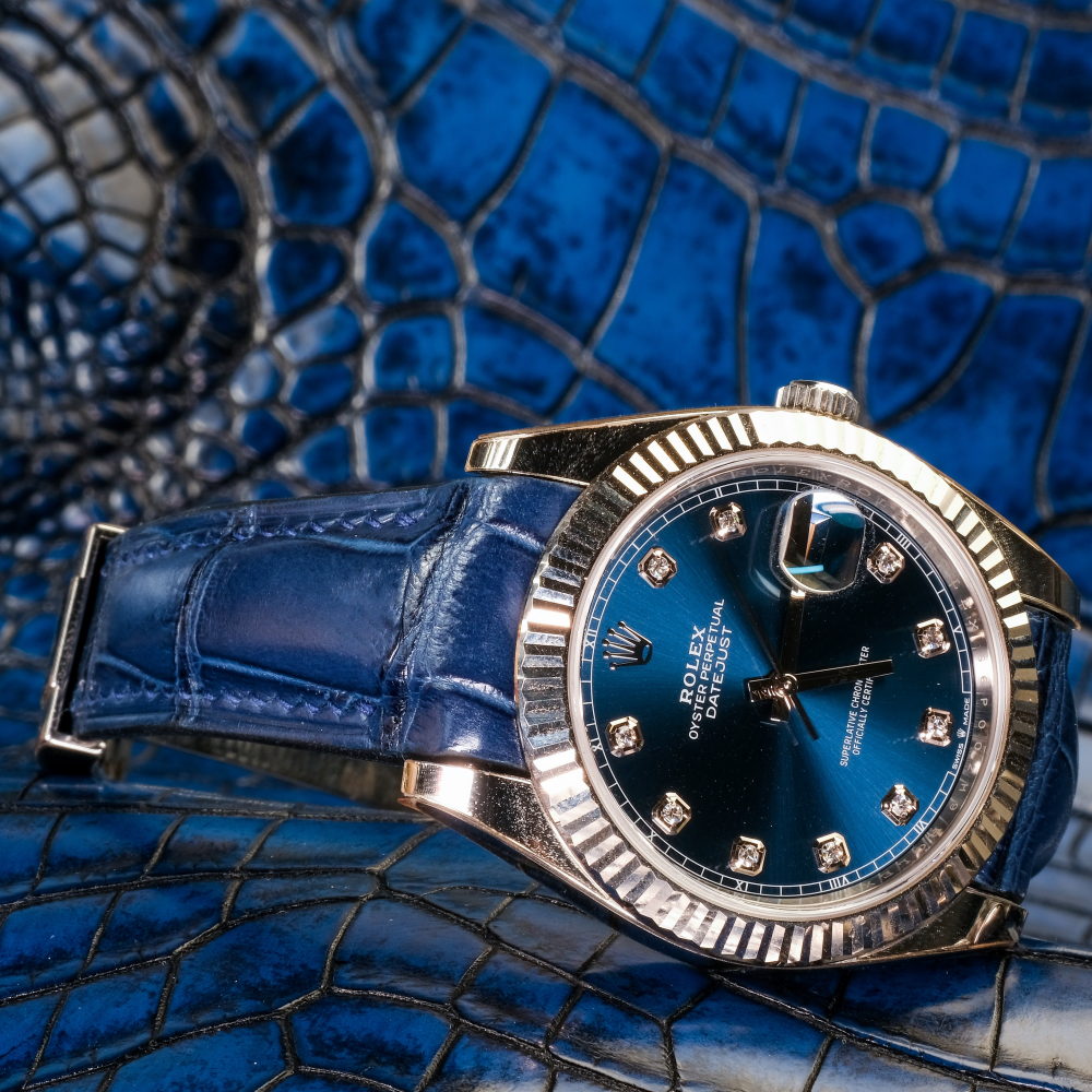 Alligator Leather Strap for Rolex Datejust