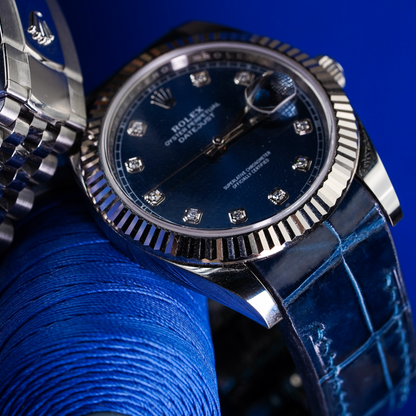 Alligator Leather Strap for Rolex Datejust
