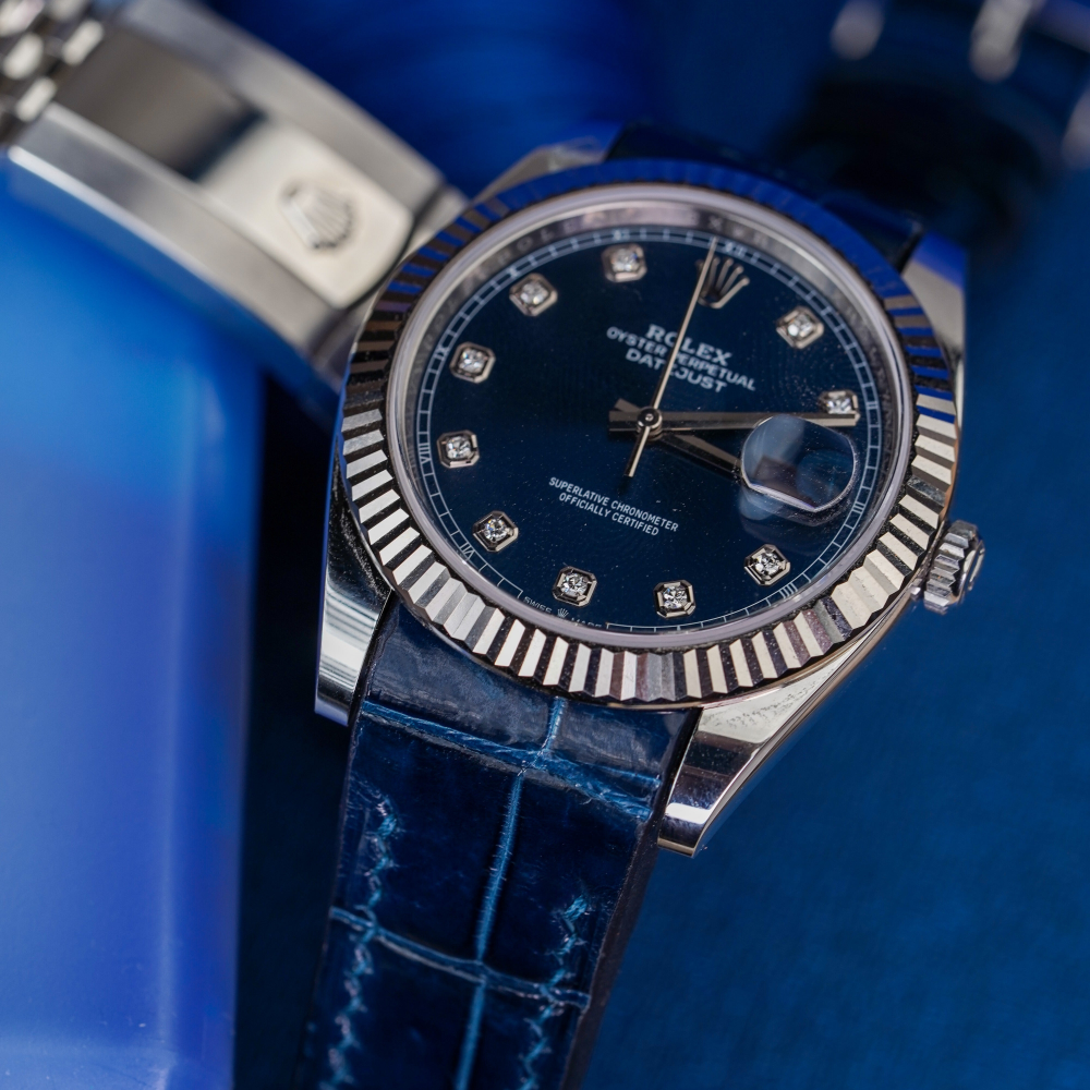 Alligator Leather Strap for Rolex Datejust