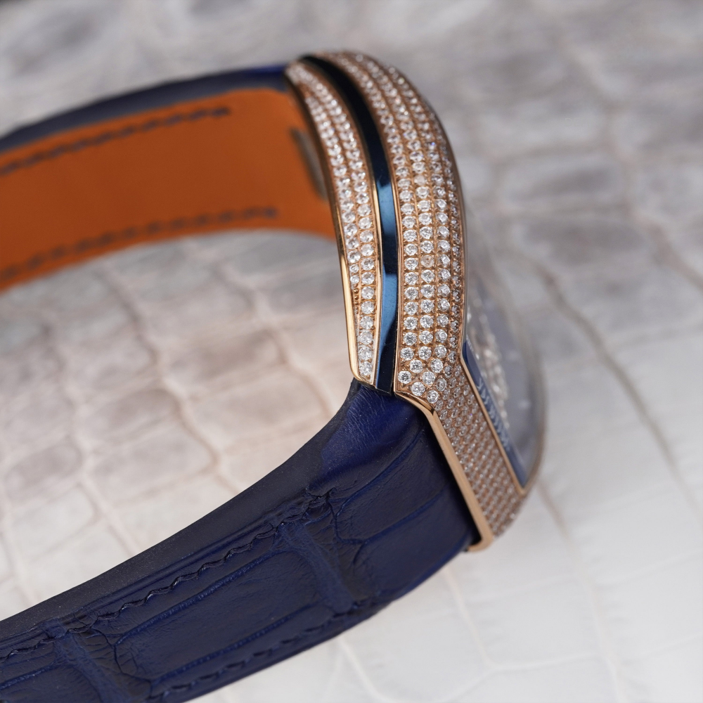 Alligator Leather Strap for Franck Muller Vanguard