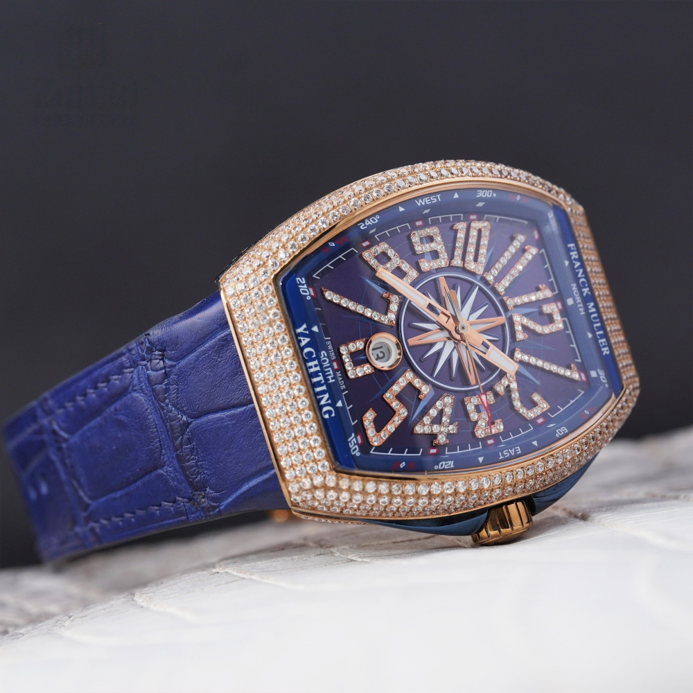 Alligator Leather Strap for Franck Muller Vanguard