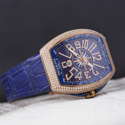 Alligator Leather Strap for Franck Muller Vanguard