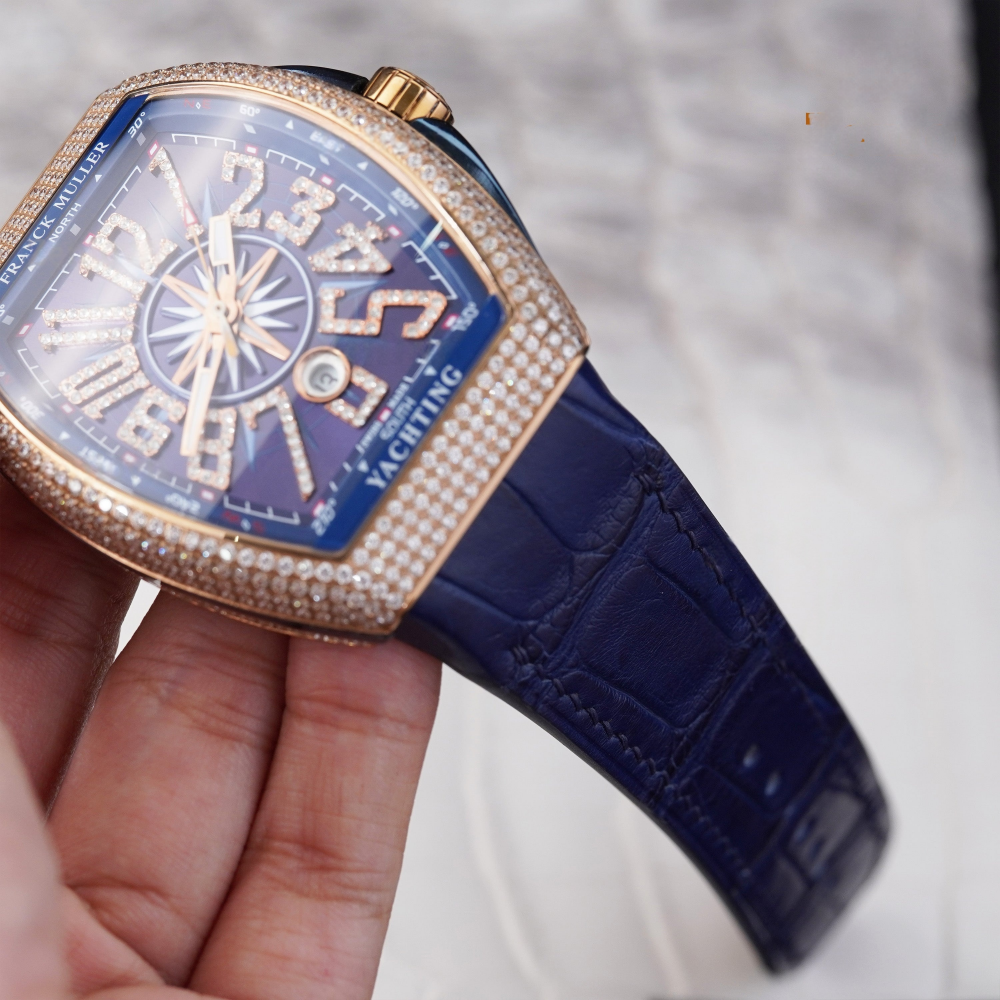 Alligator Leather Strap for Franck Muller Vanguard