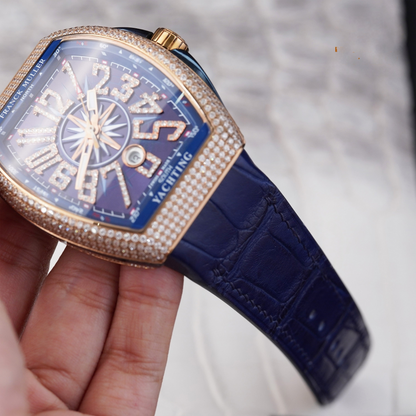 Alligator Leather Strap for Franck Muller Vanguard