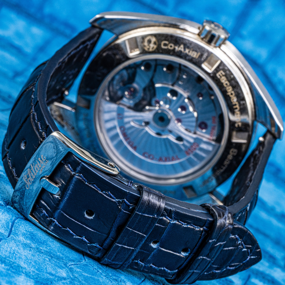 Omega Seamaster Alligator Leather Strap – Handmade Custom Fit