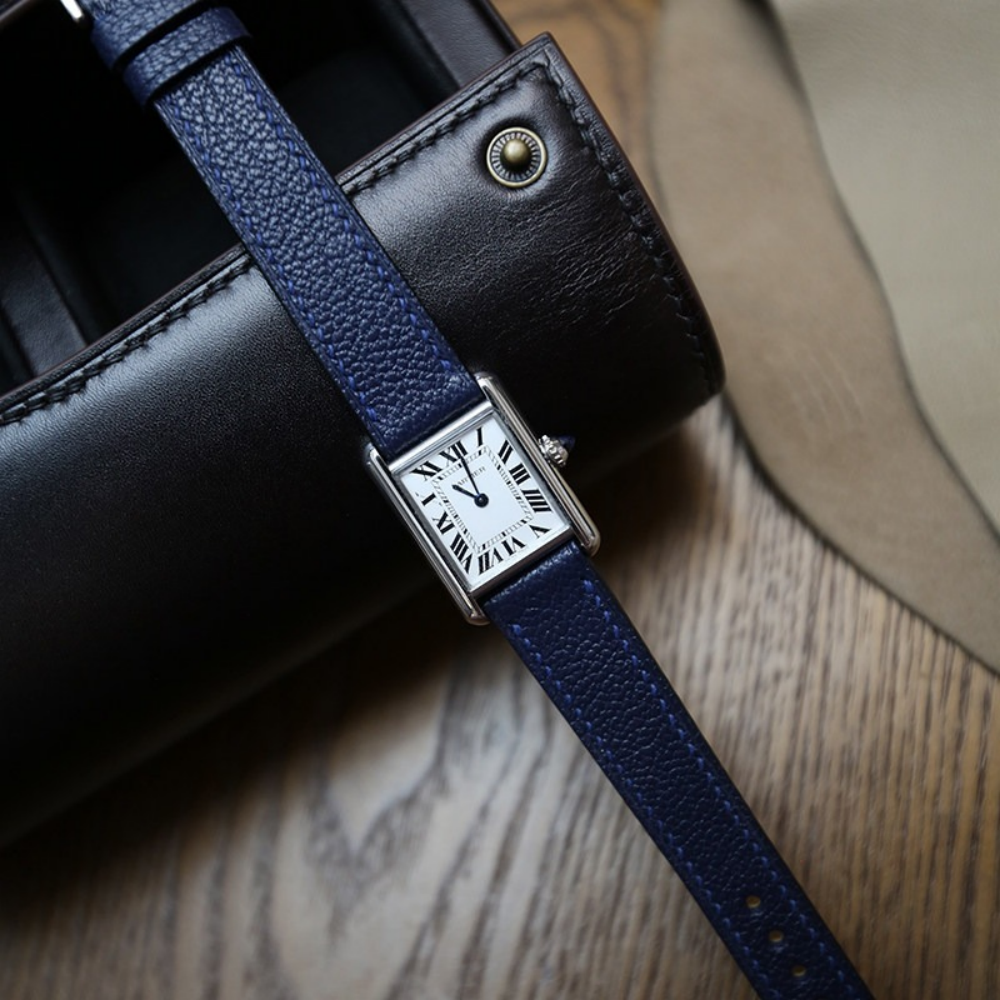 Chevre Leather Strap for Cartier Tank