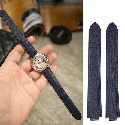 Chevre Leather Strap for Cartier Ballon Bleu