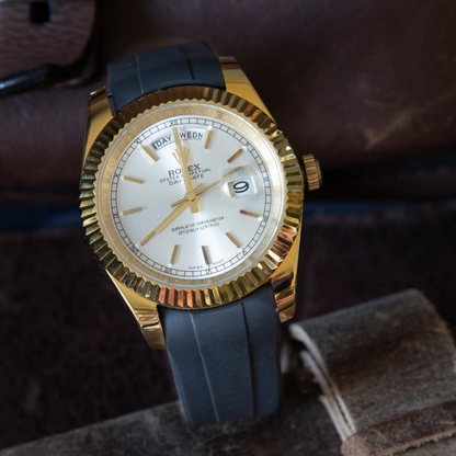 Rolex Day-Date Rubber Strap for Deployant Clasp