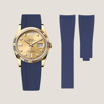 Rolex Day-Date Rubber Strap for Deployant Clasp
