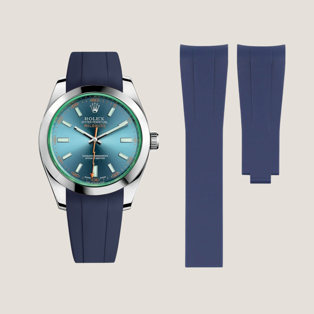 Rolex Milgauss Rubber Strap for Deployant Clasp