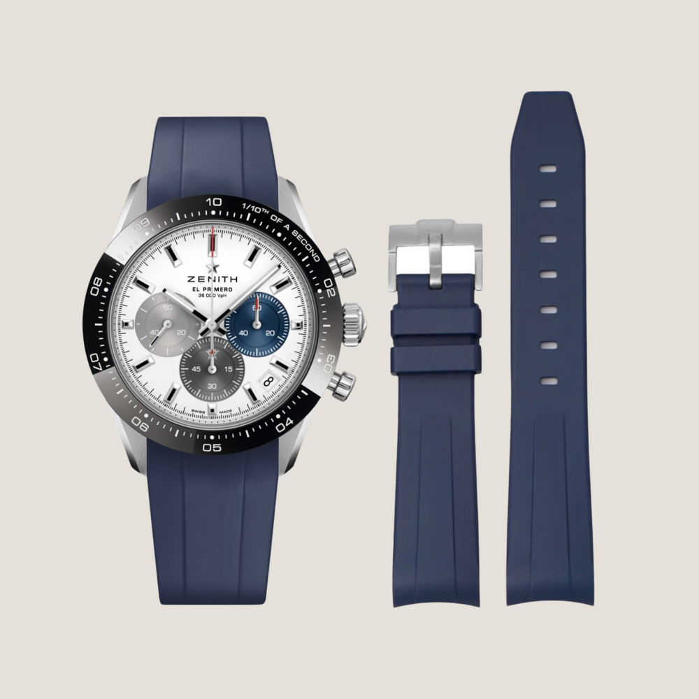 FKM Rubber Strap for Zenith Chronomaster