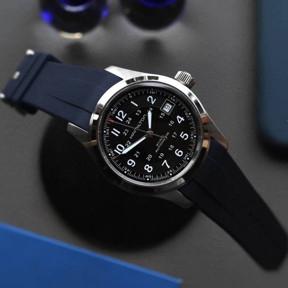 FKM Rubber Strap for Hamilton Khaki Field