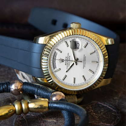 FKM Rubber Strap for Rolex Day-Date Pin Buckle