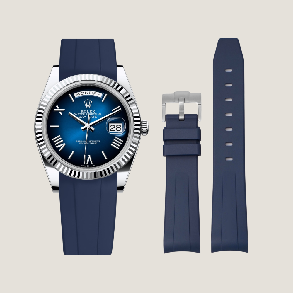 FKM Rubber Strap for Rolex Day-Date Pin Buckle