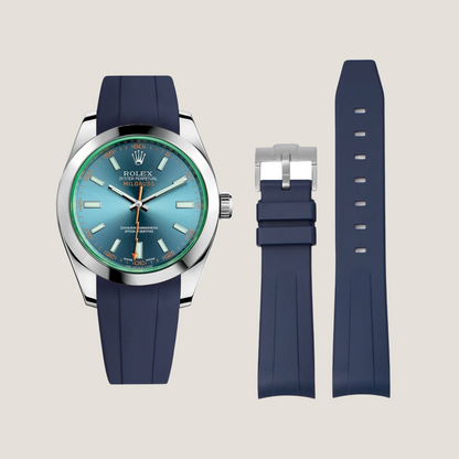 FKM Rubber Strap for Rolex Milgauss Pin Buckle