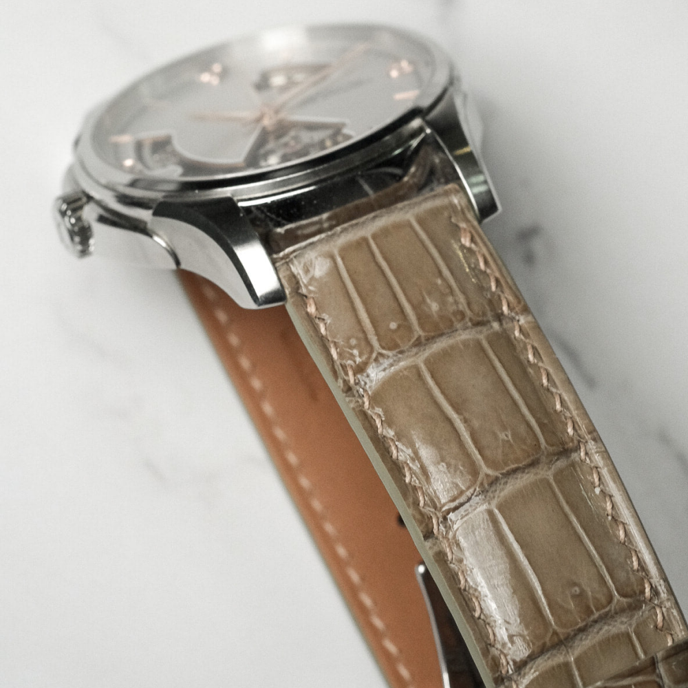 Alligator Leather Strap for Hamilton