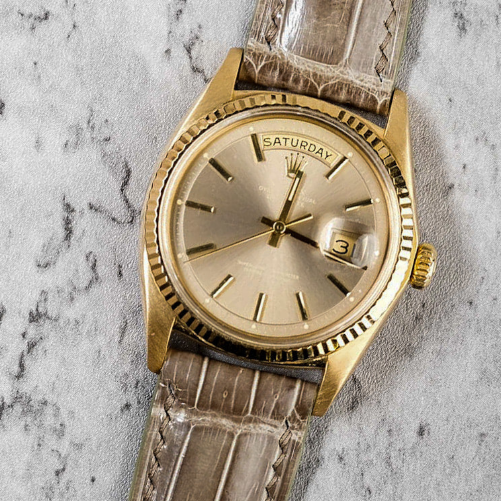 Rolex Day-Date Alligator Leather Strap – Handmade Custom Fit
