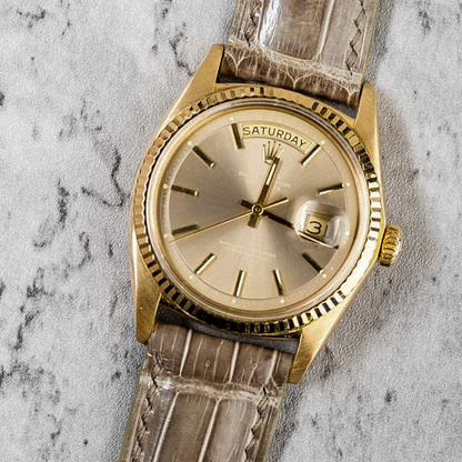 Rolex Day-Date Alligator Leather Strap – Handmade Custom Fit