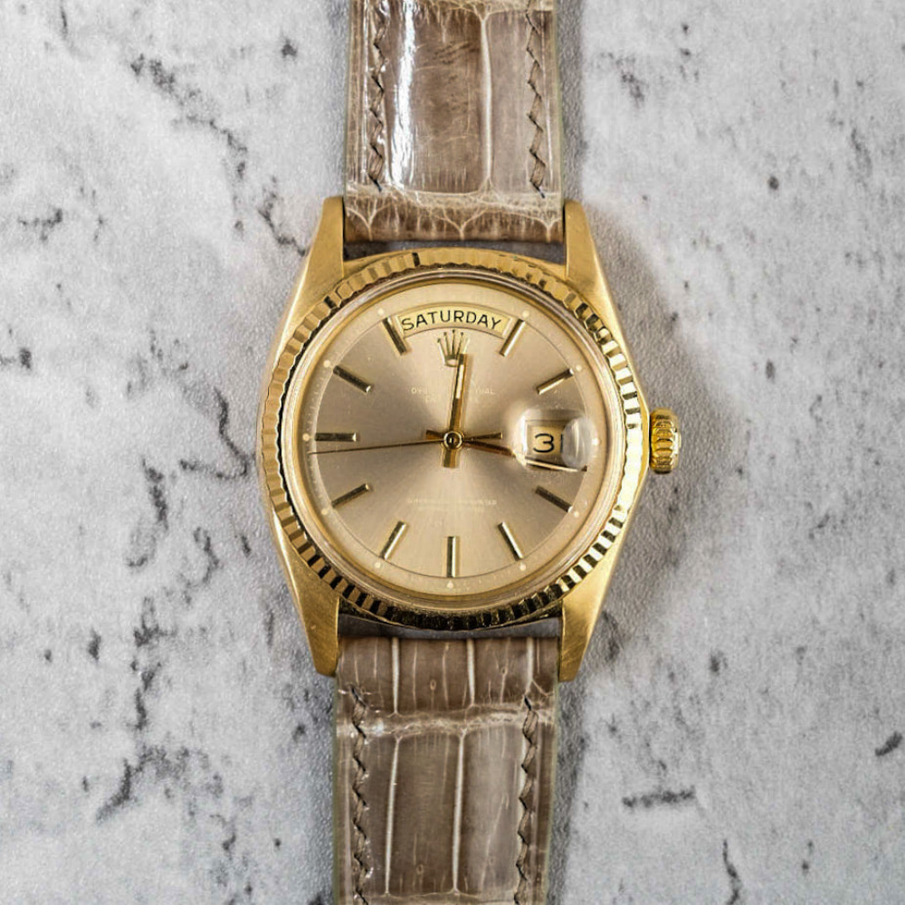 Rolex Day-Date Alligator Leather Strap – Handmade Custom Fit