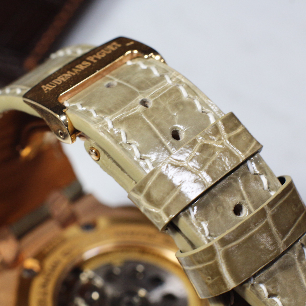 Alligator Leather Strap for AP Royal Oak Offshore 42mm