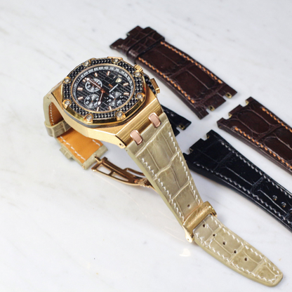 Alligator Leather Strap for AP Royal Oak Offshore 42mm