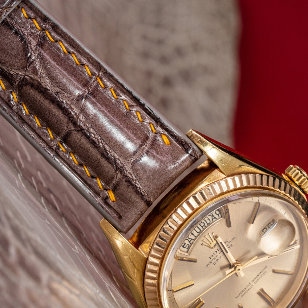 Rolex Day-Date Alligator Leather Strap – Handmade Custom Fit