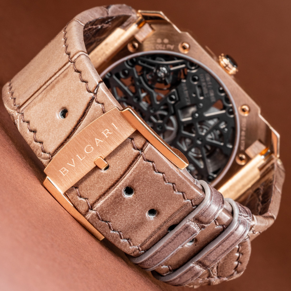 Alligator Leather Strap for Bvlgari